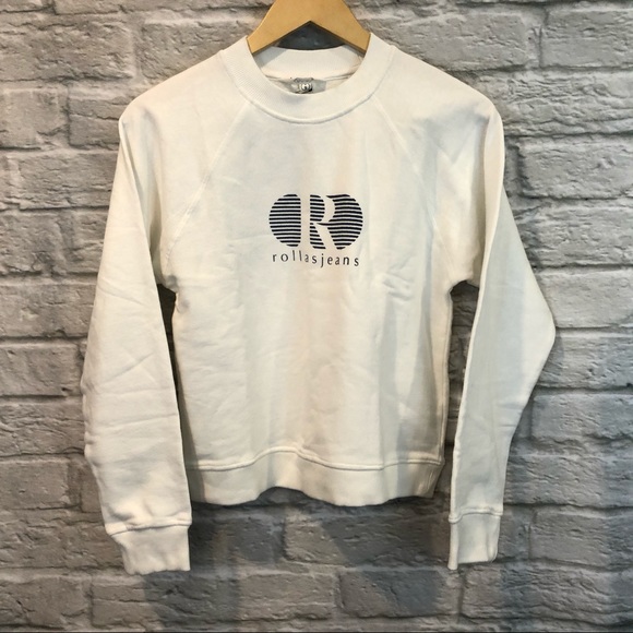 NWT Rolla’s Spellout Crewneck Sweatshirt Small - Picture 2 of 7